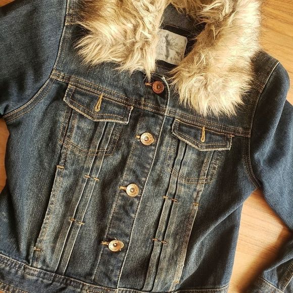 Justice | Jean Jacket with faux fur - 10 - Picture 2 of 3